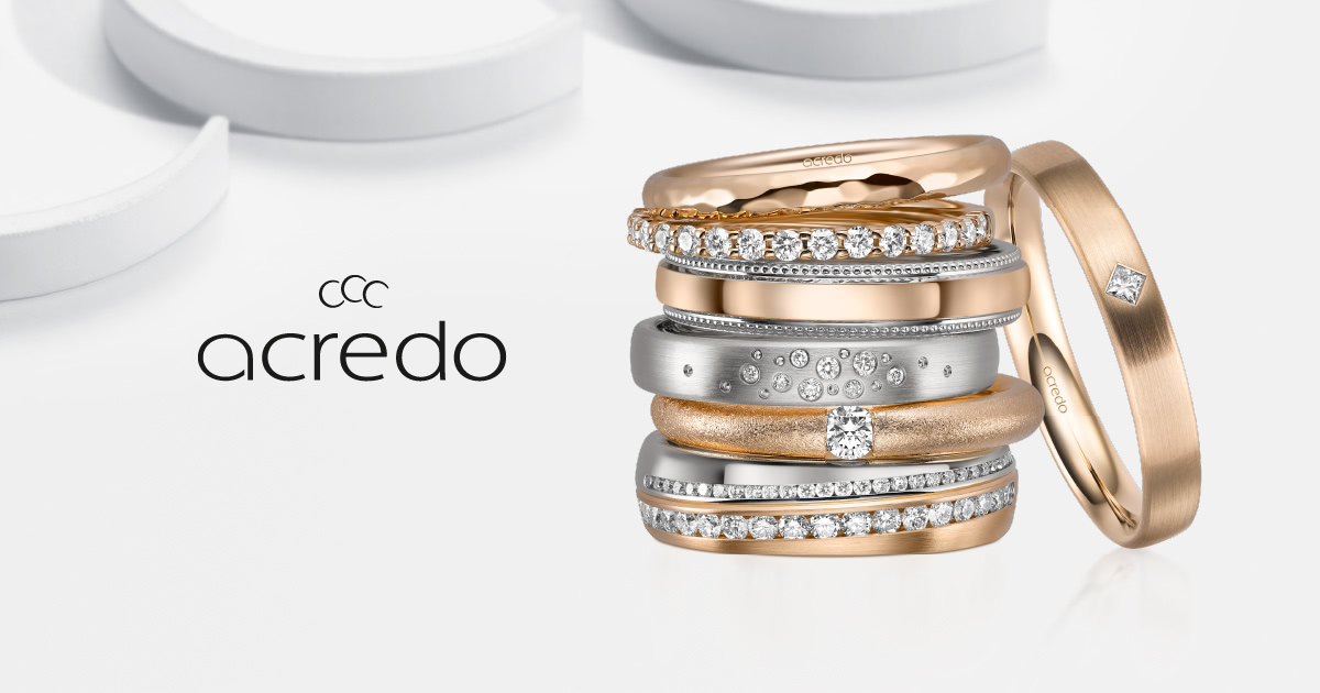 Gold wedding rings & bands | acredo
